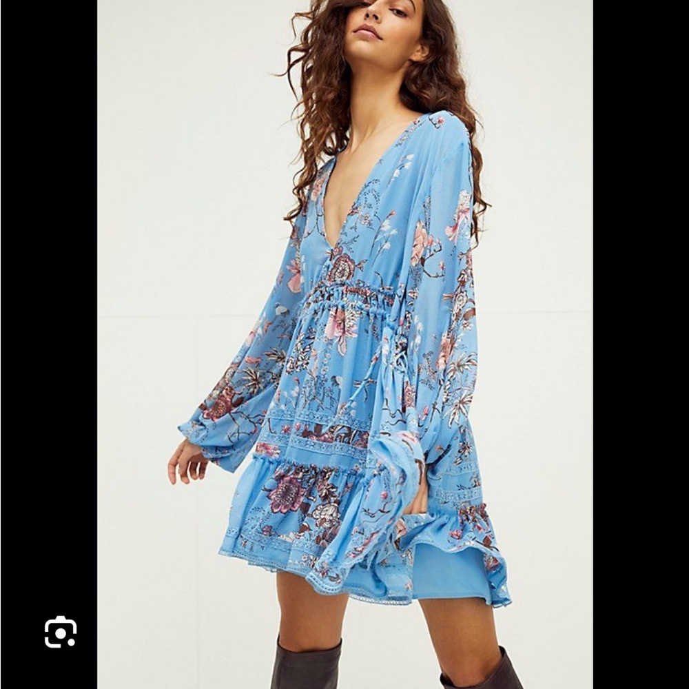 Free People Cherry Blossom Mini Dress, worn once